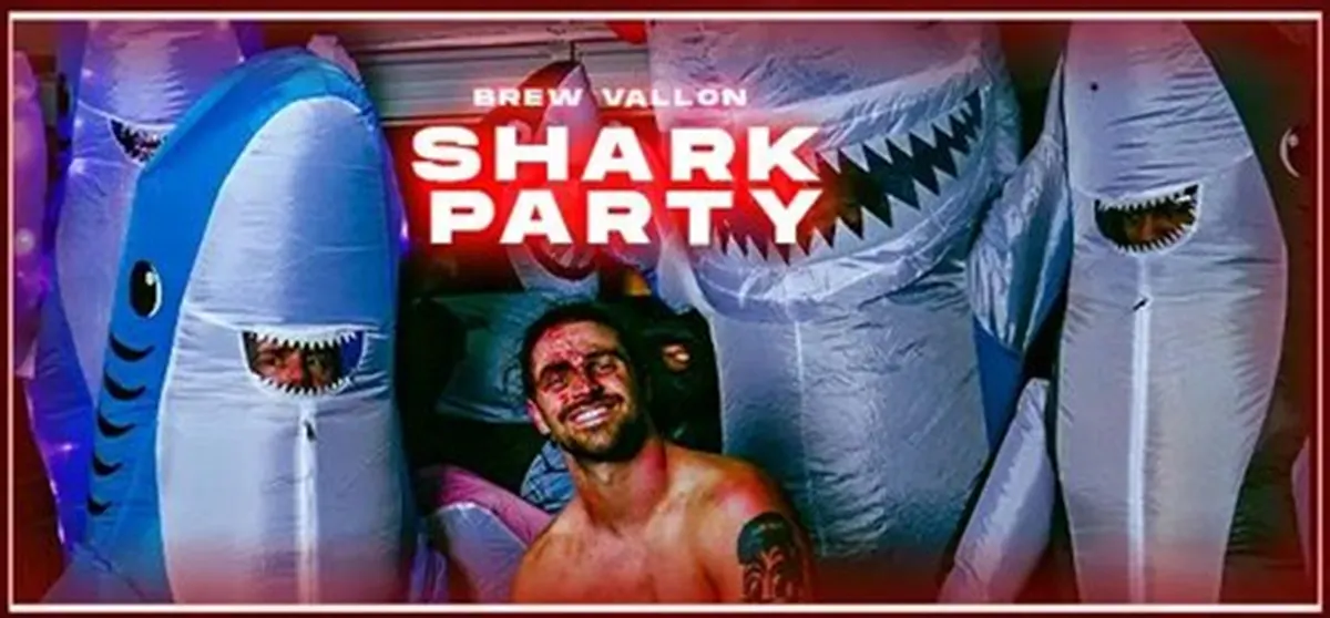 BREW VALLON's SHARK PARTY appears at CZW's Blacklight on March 21st at Neshaminy Creek Brew Co - Tix on sale now