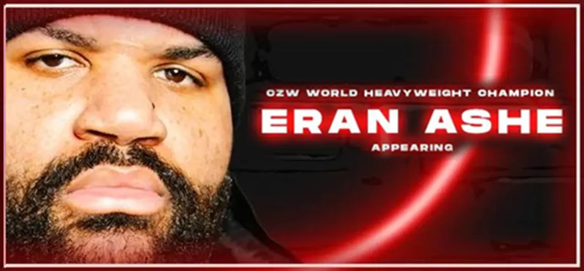 ERAN ASHE will be in the house at CZW's Blacklight on March 21st at Neshaminy Creek Brew Co - Tix on sale now