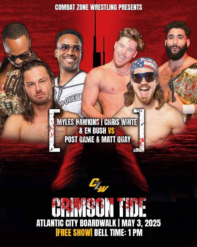 6 Man Tag-Team Match - Chris White, Myles Hawkins + E.N. Bush take on Post Game + Matt Quay