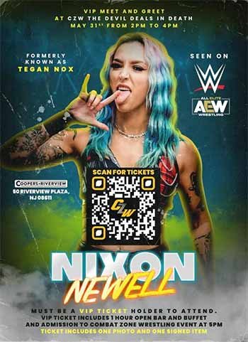 Meet + Greet with Nixon Newell begins at 2PM - Get Your VIP Ticket Now