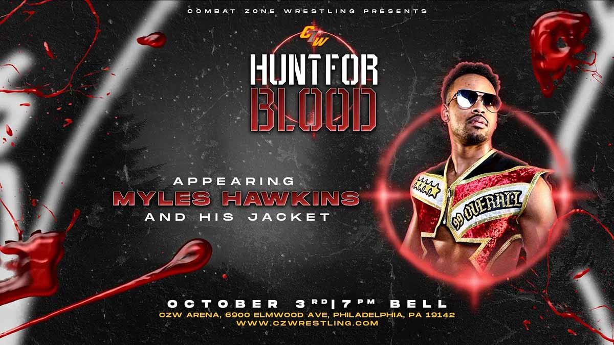 Myles Hawkins and his Jacket to appear at CZW's Hunr For Blood